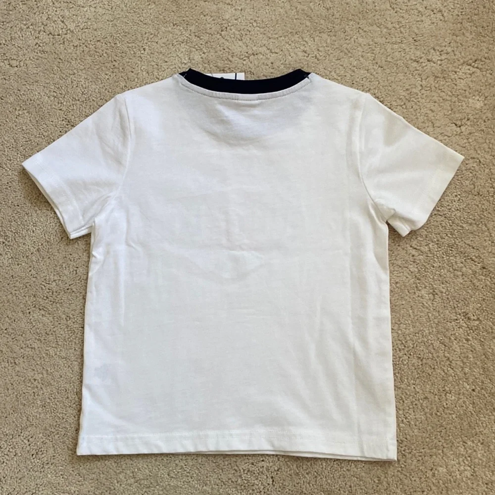Janie and Jack | White Red Blue Tshirt | 3T - Picture 5 of 6